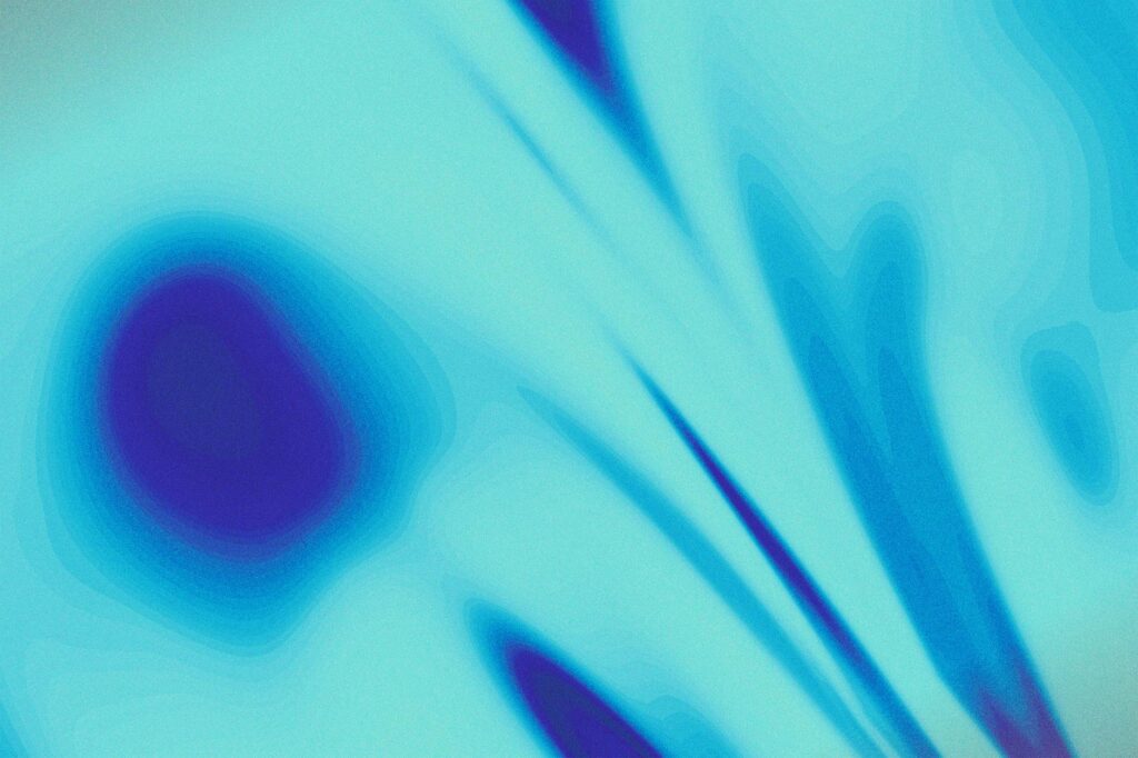 vibrant cyan abstract art