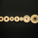 abstract gears connecting simplicity and intelligence