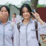 asian youth using smartphones