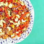 colorful healthy dinner plate