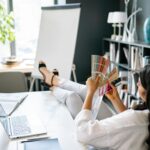 creative entrepreneur working on laptop