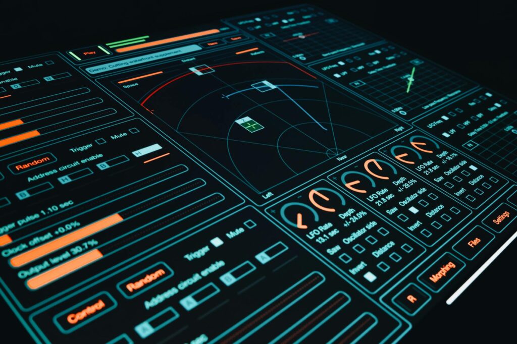 digital interface abstract