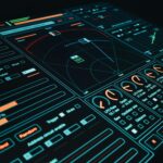 digital interface abstract