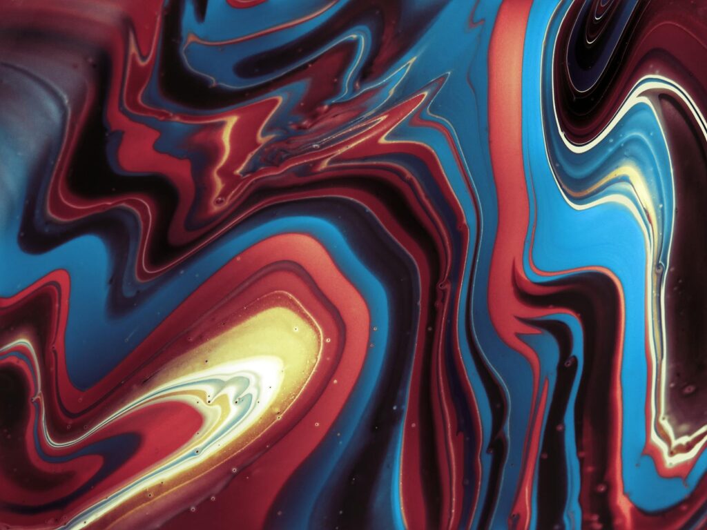 vibrant cyanova abstract art